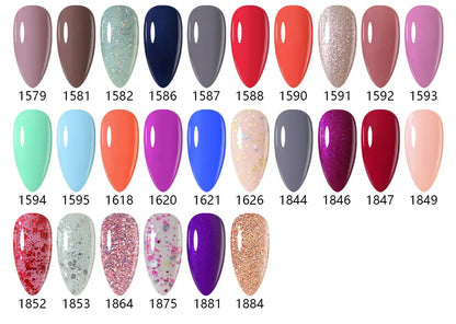 Clou Beaute 15ml Red Black White Green Neon Gel Nail Polish Base Top Coat Velvet Top 400 Colors Semi Permanent Gel Nail Varnish