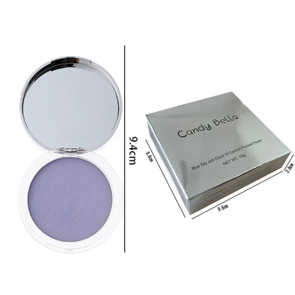 Delicate Two-Color Compact Powder Lightweight Natural Makeup Setting Portable Aesthetic Beauty Tool Smooth Transition