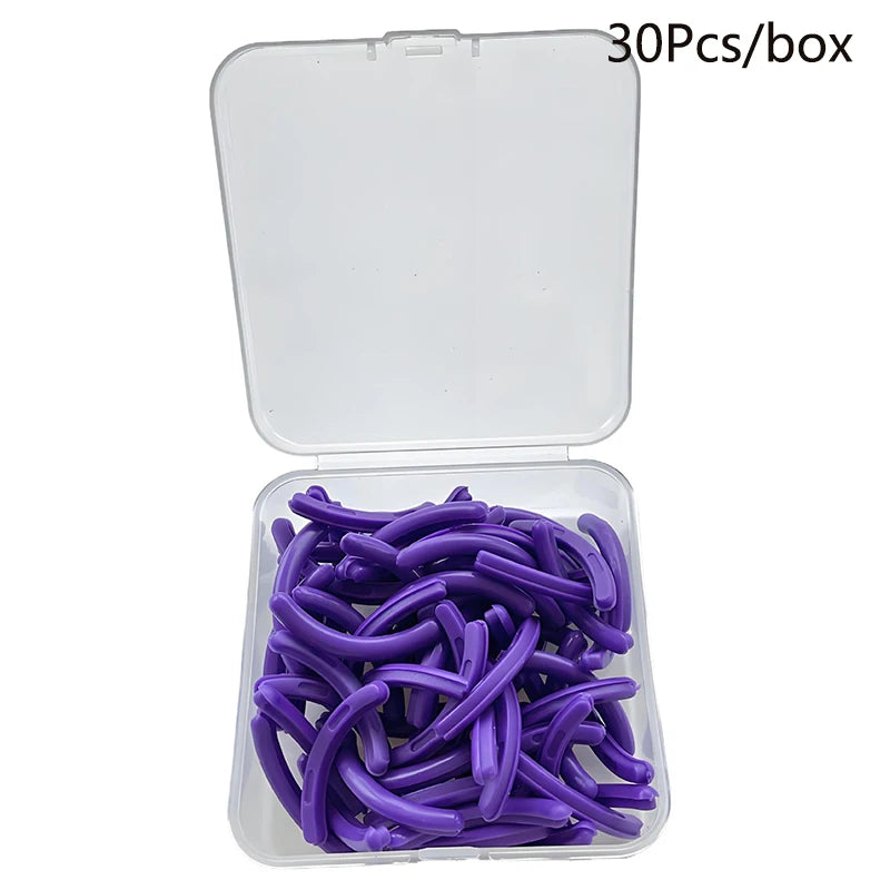 Colored Eyelashes Curler Replace Rubber 30pcs/box Black White Blue Elastic Eyelash Curler Replacement Rubber Strips Accessories