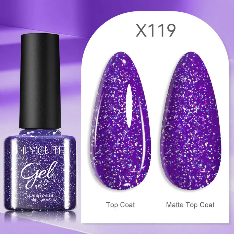 LILYCUTE 5ml Super Bright Silver Metallic Painting Liner Gel Nail Polish Drawing Stripe Graffiti Mirror Pull Line UV Gel Varnish