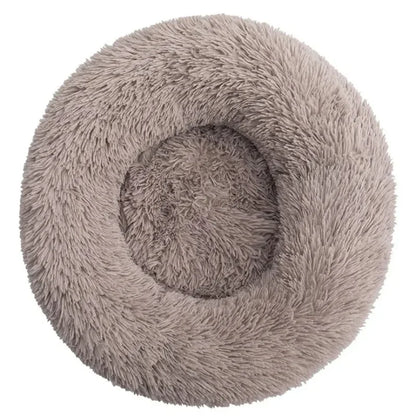 40-90cm 6 Sizes Round Pet Bed for Large Dog Bed Super Soft Cat Bed Plush Dog House for Medium Dog House Winter Warm Sleeping