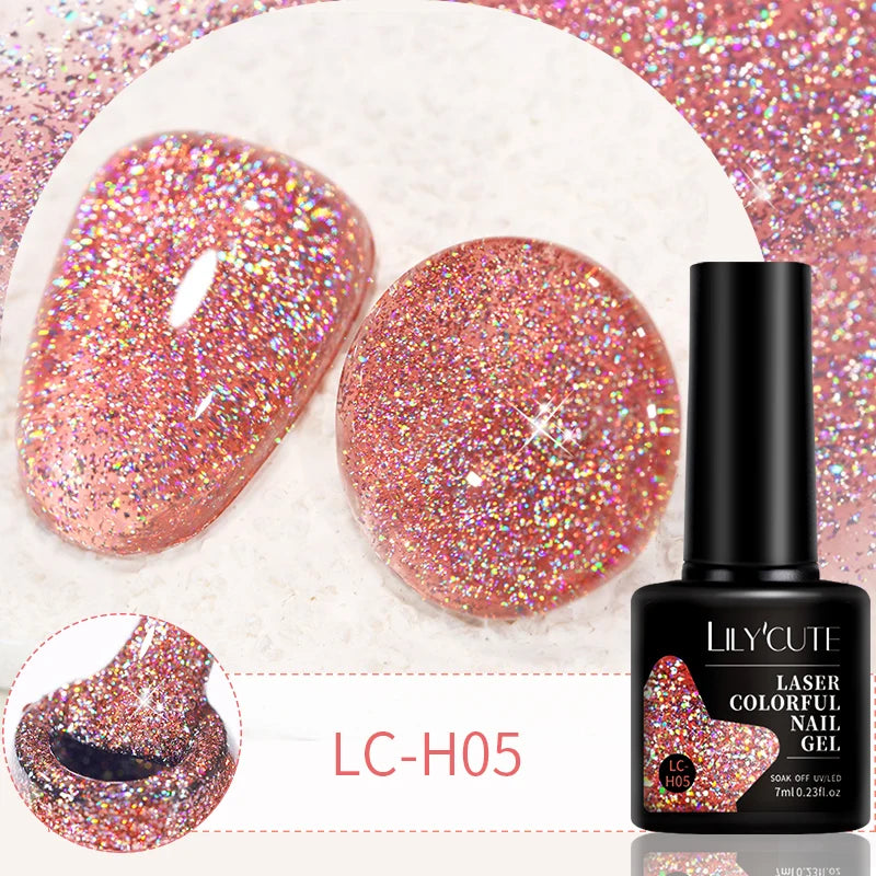LILYCUTE 7ml 9D Cat Magnetic Gel Nail Polish Iridescent Magnet Semi Permanent Soak Off UV LED Manicure For Nail Art Gel Varnish