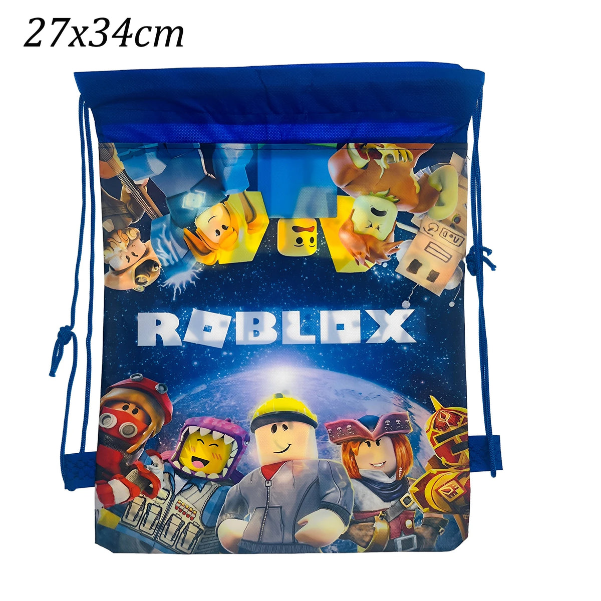 8/12/24/32PCS Roblox Nonwoven Drawstring Bag Roblox Game Party Decorations Kids Birthday Party Baby Shower Supplies Gift