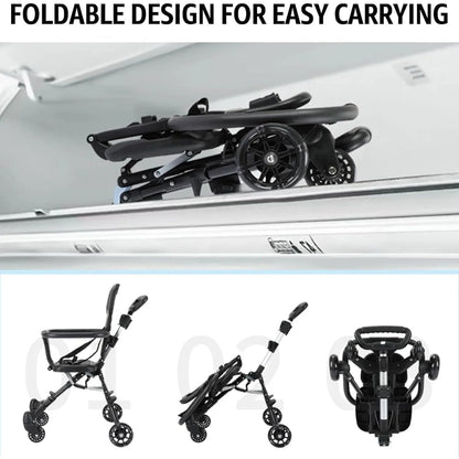 Convenience Stroller Lightweight Baby Travel Stroller Compact Stroller One-Handed Folding Canopy for Toddlers Travel Airplane