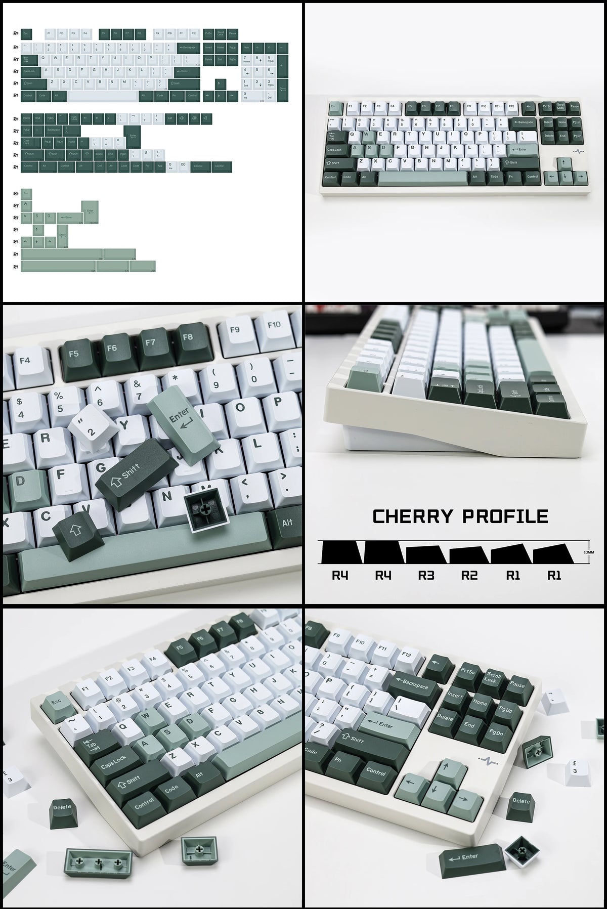 KBDiy GMK Keycap Double Shot GMK Olivia Shoko Jamon WOB Red Samurai Botanical PBT Keycaps Cherry Profile for Mechanical Keyboard