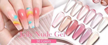 BORN PRETTY 15ml Clear Non Stick Hand Extension Gel 3D Shaping Sculpting Carving Nail Art Solid Hard Gel for Fake Nail