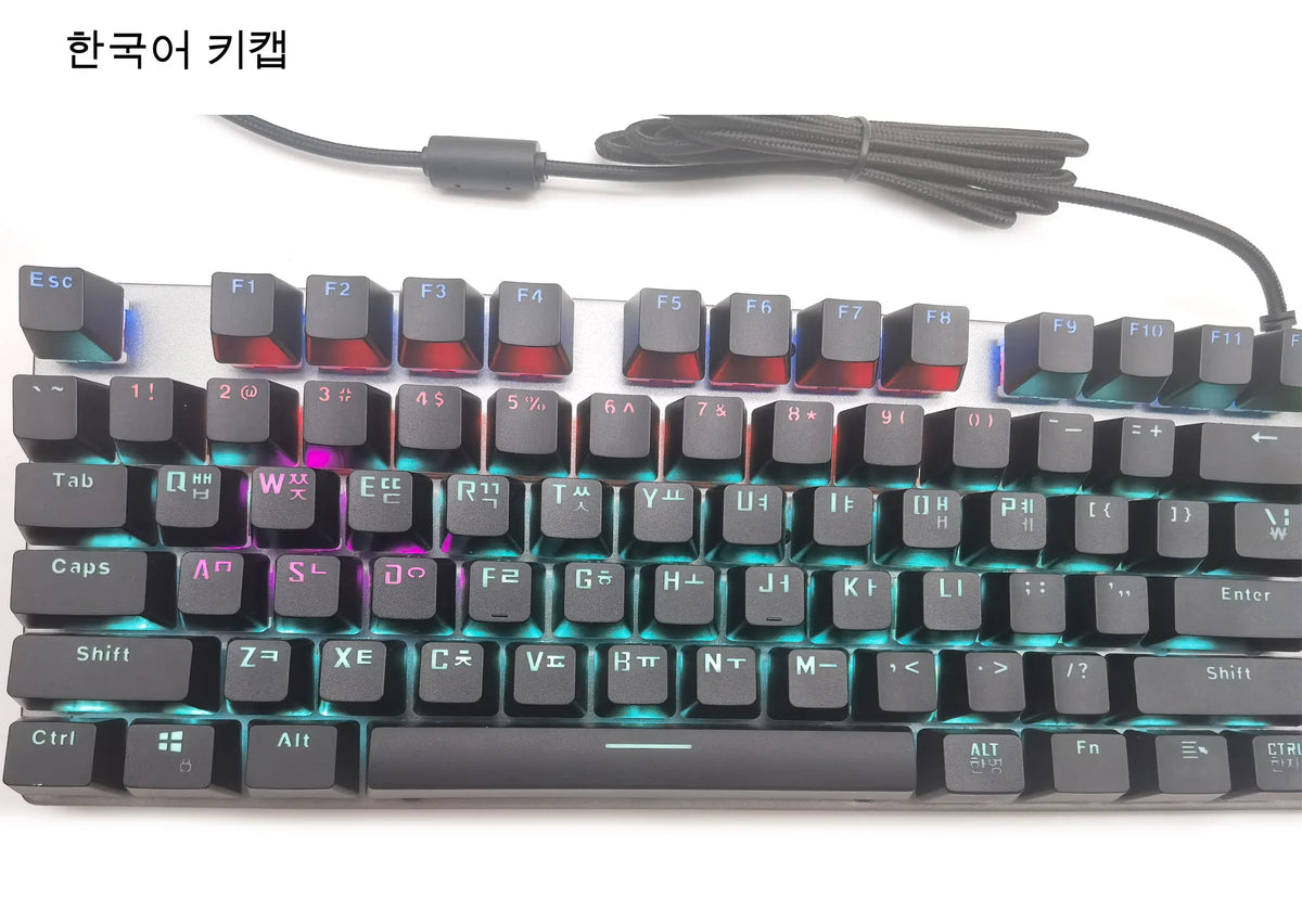 GK410 Professional Mechanical Keyboard: Metal Panel & RGB Backlit Gaming Edition