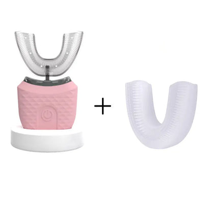 Electric Toothbrush for Adult Automatic USB Charge U-Shaped Toothbrush 360 Degrees Intelligent Rechargeable Toothbrus