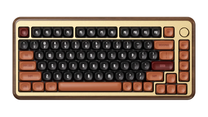 Akko MU02 75% Mountain Seclusion Wooden Mechanical Keyboard RGB Hot-swappable BT5.0/2.4G Wireless & Type-C Wired Gaming Keyboard