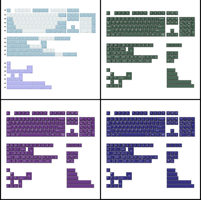 KBDiy GMK Keycap Double Shot GMK Olivia Shoko Jamon WOB Red Samurai Botanical PBT Keycaps Cherry Profile for Mechanical Keyboard