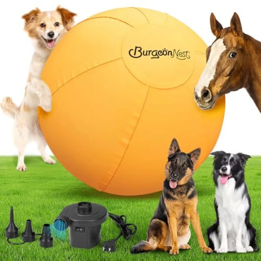 25'' Herding Ball for Dogs Herding Ball for Australian Shepherds Cattle Border Collies and Medium/Large Breeds Outdoor Dog/Hors