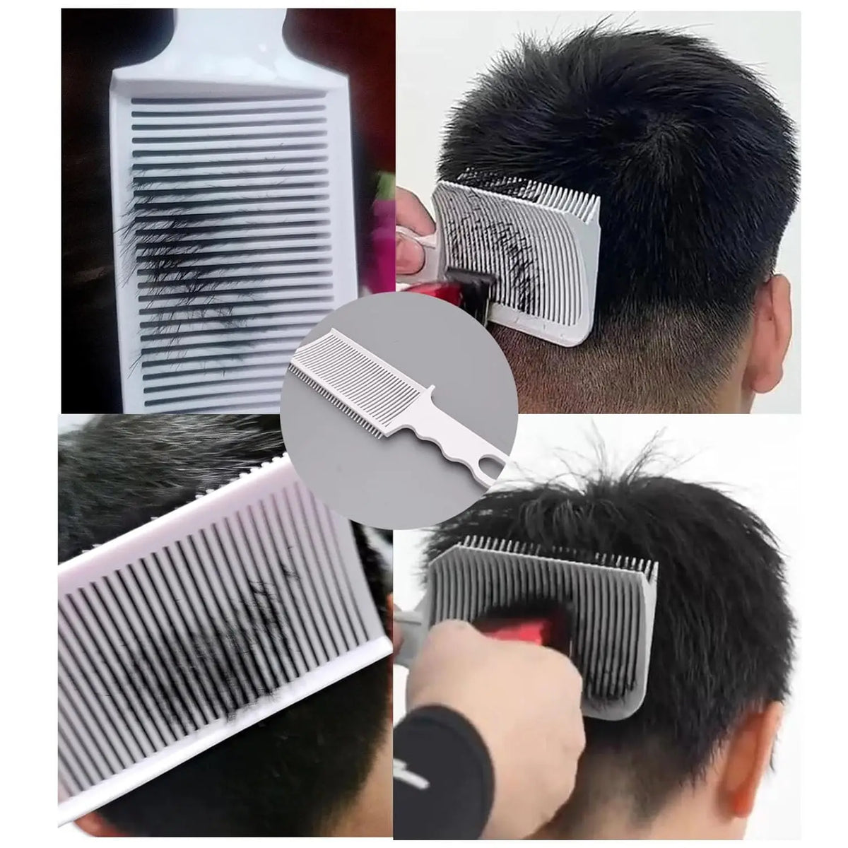 1/2/3Pcs Barber Hair Comb Kit Flat Top Hair Cutting Fading Stying Fade Comb  Men Fade Brush Salon Hair Tool Accessories