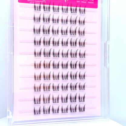 Easy to Apply 10 Rows Self-Adhesive False Eyelashes  for Natural Daily Glam