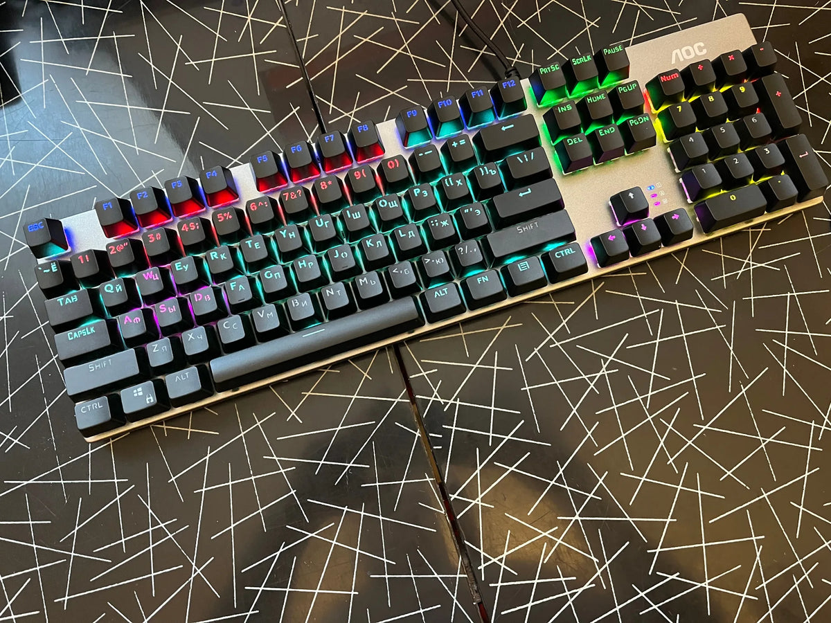 GK410 Professional Mechanical Keyboard: Metal Panel & RGB Backlit Gaming Edition