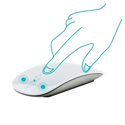 Lenovo Wireless Mouse Rechargeable Bluetooth 5.0 Silent Surface Touch Mice Ultra-thin Magic Mouse For Laptop Ipad Mac PC Macbook