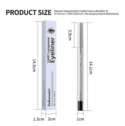 Lakerain Smooth Waterproof Eyeliner Pen Quick-Drying Long-Lasting Sweat-Proof Smudge-Proof for Perfect Makeup Application