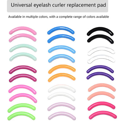 Colored Eyelashes Curler Replace Rubber 30pcs/box Black White Blue Elastic Eyelash Curler Replacement Rubber Strips Accessories