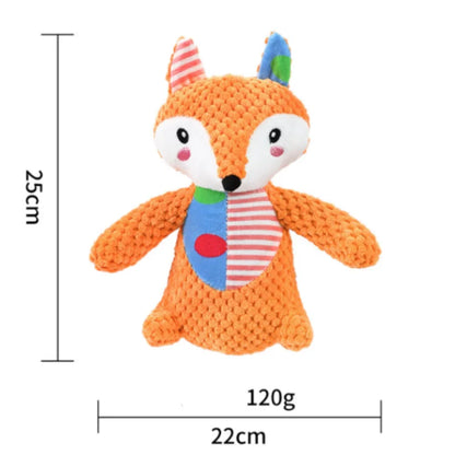 Durable Pet Dog Plush Toy for Small Breeds - Animal Shape Squeaky Chew Cleaning Toy for Chihuahua Yorkshire Bichon Puppies