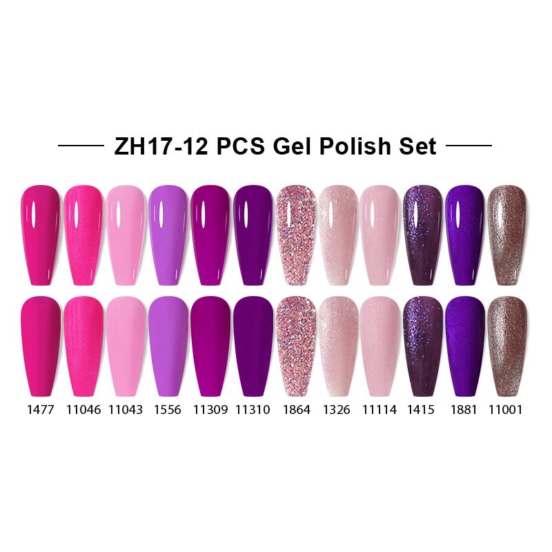 NAILCO 15ml Gel Nail Polish Set 30pcs/Lot Gel Polish Nail Soak Off UV LED Semi-Permanent Varnishes Nail Art Salon Free Shipping