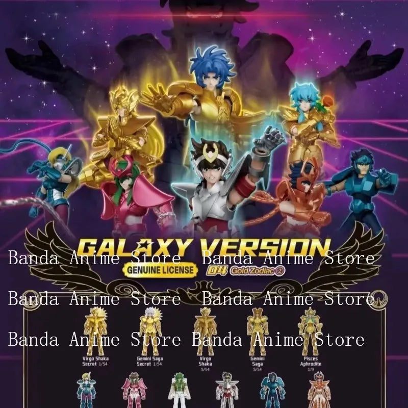 Original Blokees Saint Seiya Galaxy V1V2V03V4 Athena Aries Mu Aiolia Aldebaran Kiki Shiryu Lionet Ban FigureChildren ToysGift