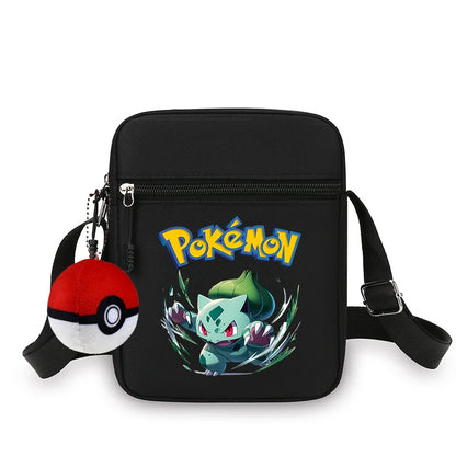 Cute Pokemons Boy Girl Crossbody Bag Anime Pikachus Mewtwo Charmander Chest Packs Travel Outdoor Sport Shoulder Phone Pouch