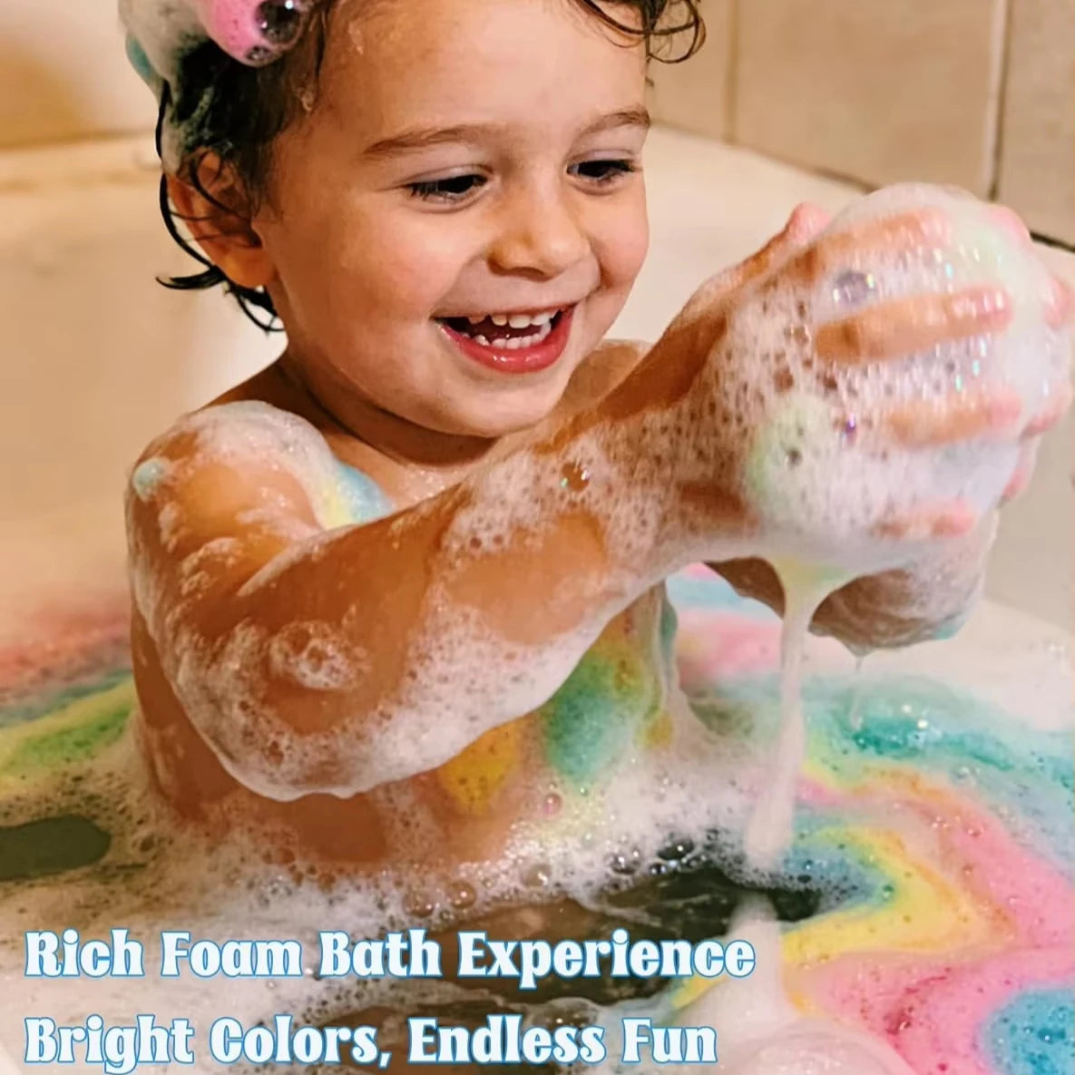 New Bath Bombs Gift Set with Toy Surprise Inside Natural Sea Salt Fizz Balls for Kids Children's Bathtub Fun Gift for Boys Girls
