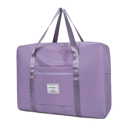 Folding Travel Bags Large Capacity Waterproof Luggage Tote Handbag Travel Duffle Bag Gym Yoga Storage Shoulder Bag For Women
