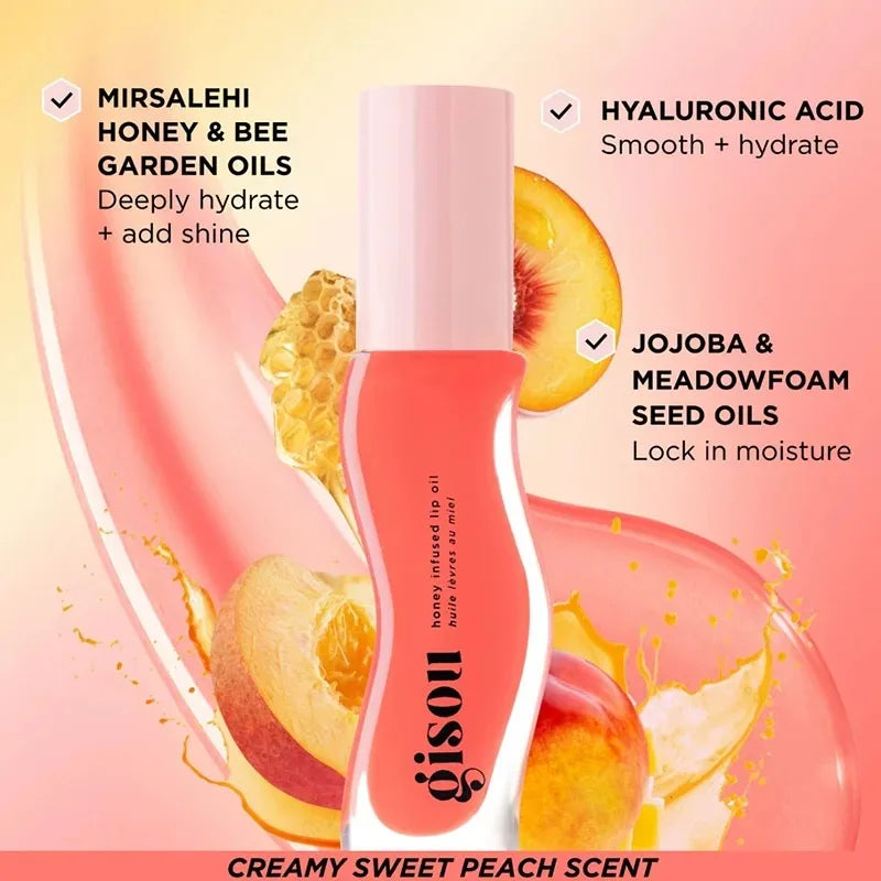 Gisou New Autumn Winter Limited Edition Long-lasting Moisturizing Lip Oil Gloss Care Lips Plumping Exfoliating Milky Mocha Gloss