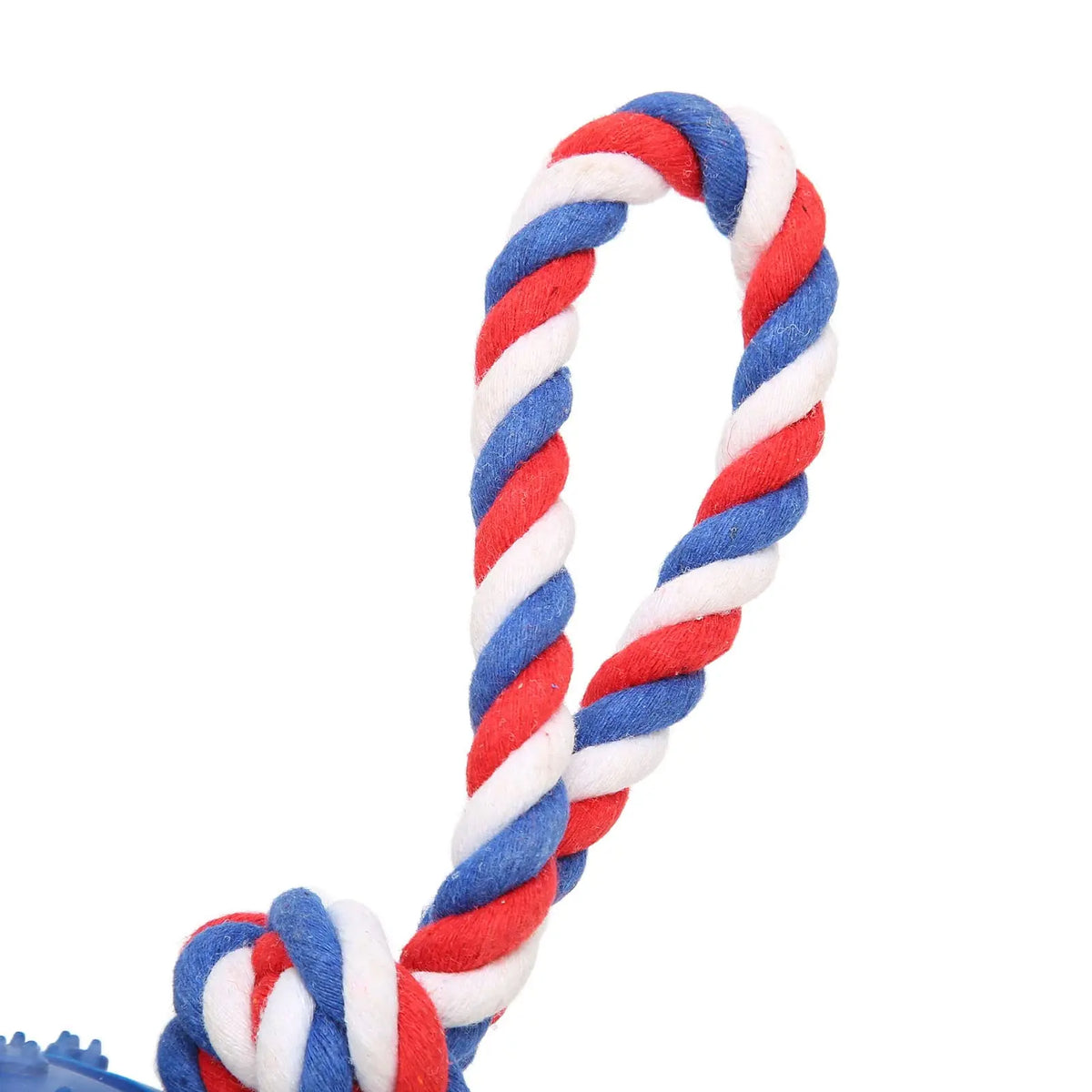 Natural Rubber Tire & Organic Cotton Rope Heavy Duty Dog Toy - Large Breed Indestructible Tug of War Chew Toy