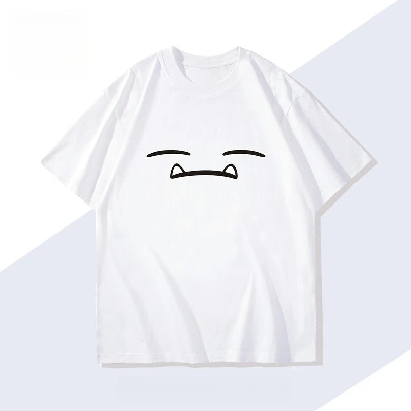 Men's New  Pokémon Handheld Game Snorlax T-shirt Summer New Men's and Women's Japanese  Trend Loose Casual Short-sleeved Top