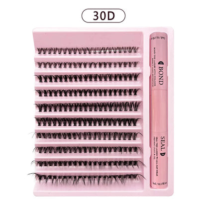 Eyelashes 200 PCS Clusters Lash Bond and Seal Makeup tools DIY Lashes Extension kit for gluing Lashes Gluing Glue Accessories