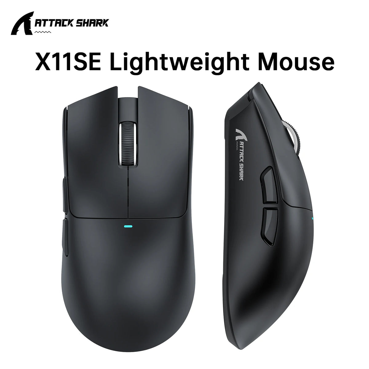 Attack Shark X11 X11SE Wireless Gaming Mouse,1000 Hz,2.4G RGB Optical Mouse,16000 DPI,Ergonomic Computer Mice for PC Laptop Mac