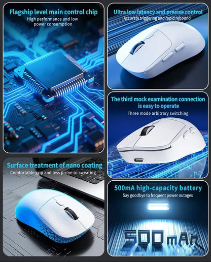 GPW Mouse Bluetooth 2.4G Wireless Three-Mode Rechargeable Ergonomic Office Gaming Portable Mice For iPad PC Laptop Mouse ﻿
