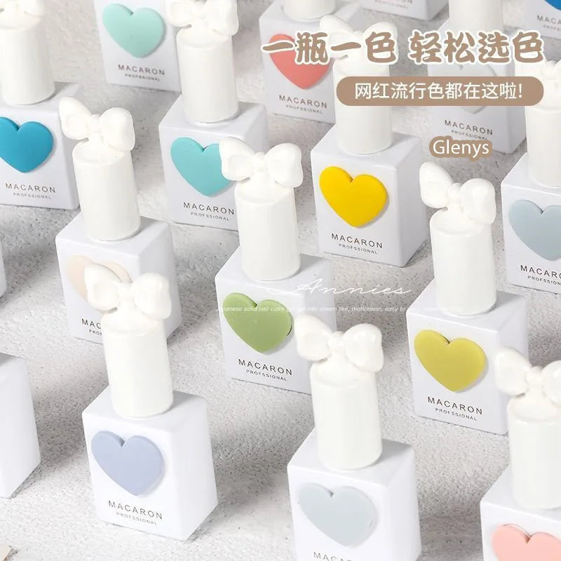 Glenys58 color net red popular nail polish glue semi permanent full cover nail polish wholesale UV varnish gel set