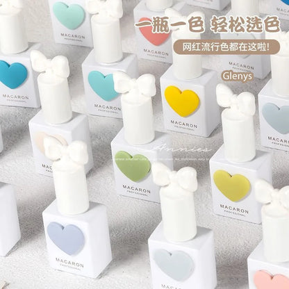 Glenys58 color net red popular nail polish glue semi permanent full cover nail polish wholesale UV varnish gel set