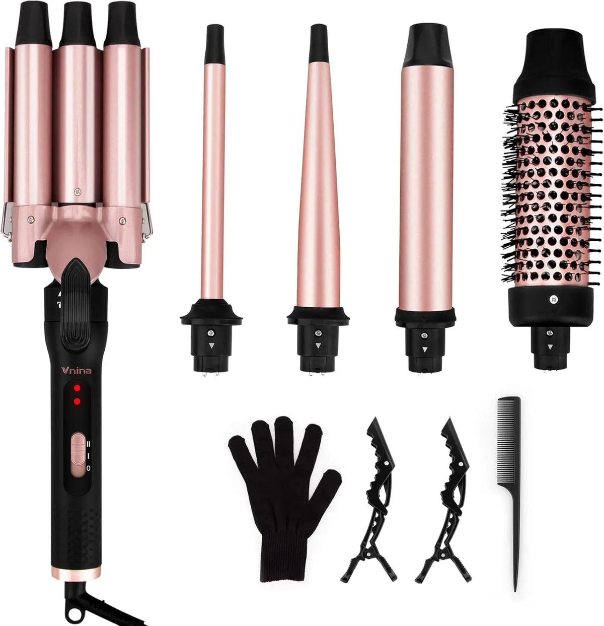 1.5 Inch Thermal Brush for Blowout Look, Heated Round Hair Straightening Curling With 2 Temp Settings