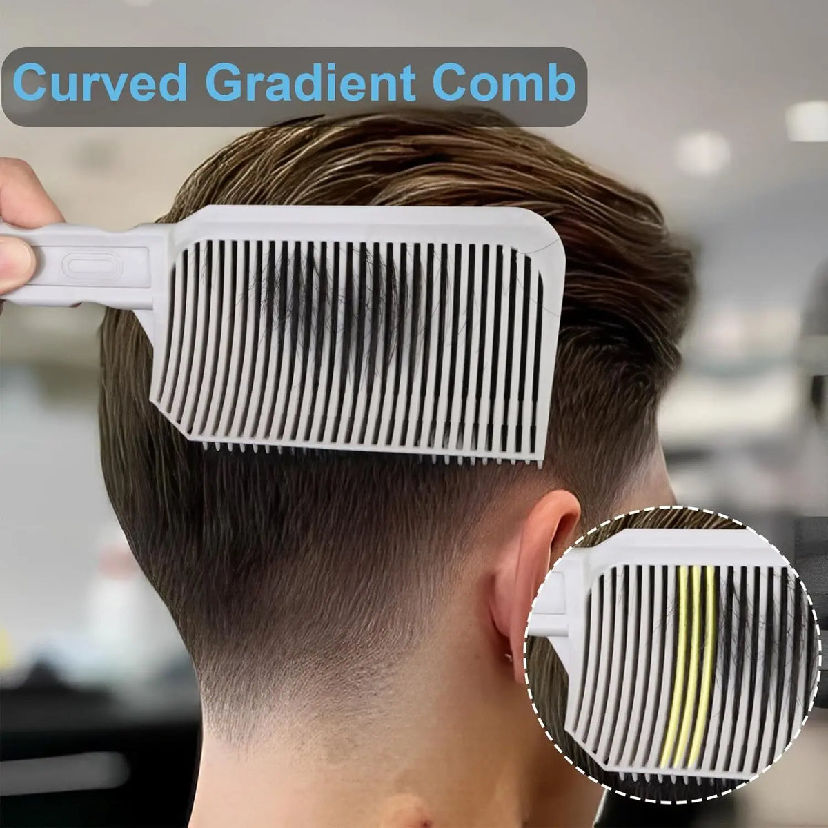 1/2/3Pcs Barber Hair Comb Kit Flat Top Hair Cutting Fading Stying Fade Comb  Men Fade Brush Salon Hair Tool Accessories
