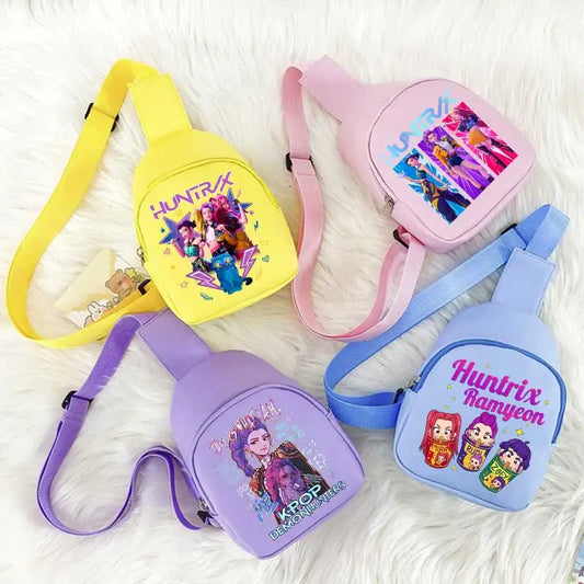⭐️NEW KPOP Hest Bag for Boys Girls Anime Cartoon Cute Shoulder Bags Students Fashion Crossbody Pouch Cute Coin Purse Fans Gift