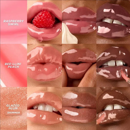 Gisou New Autumn Winter Limited Edition Long-lasting Moisturizing Lip Oil Gloss Care Lips Plumping Exfoliating Milky Mocha Gloss