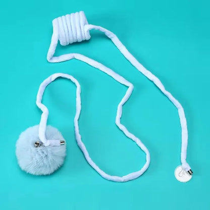 Pet Toy Interactive Cat Toys Funny Cat Stick Spring Rope Ball Plush Toy Interactive Play Training Toys Cats Supplies