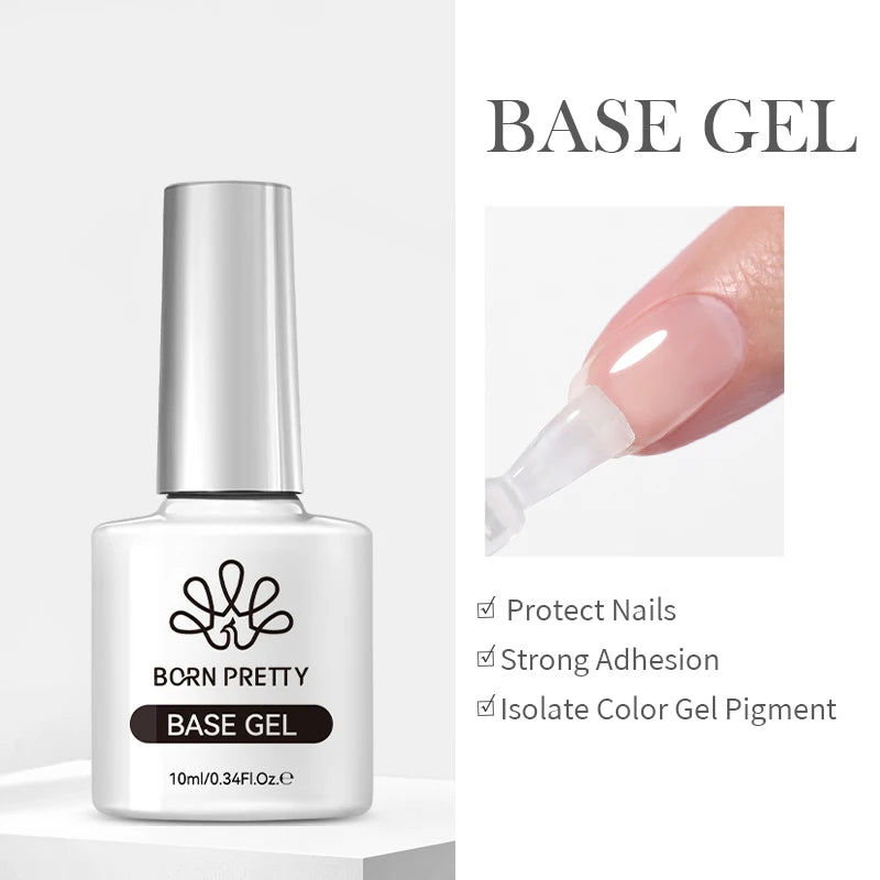 BORN PRETTY Sparkling Glass Bead Cat Magnetic Gel Nail Polish Flash White Spar Red Color Semi Permanent Soak Off UV Gel Varnish
