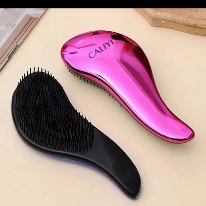 CALIYI Mango Smooth Hair Comb Brush TT Comb Professional Massage Brush Paddle Detangling Brush for Wet Dry Curly Thick Hair