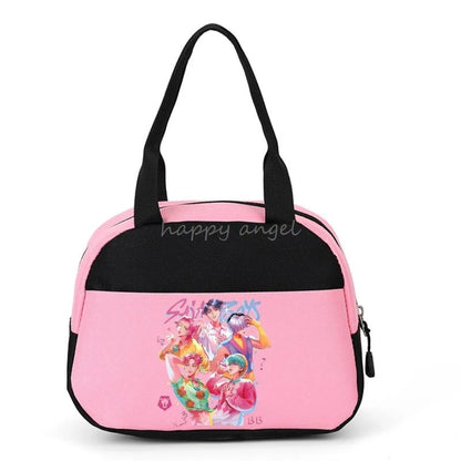 New Lunch Bags KPop Demon Hunters Print Women Men Large Capacity Picnic Drink Thermal Bag Portable Outdoor Food Lunch Handbags