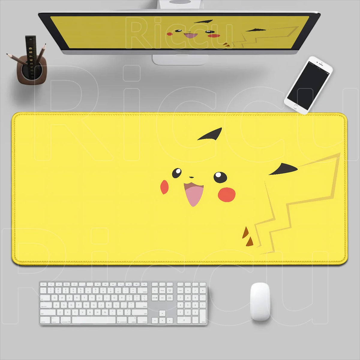 HD 900x400 Rubber Large PC Mousepad Gaming Mouse Pad Accessories Pikachu Slowpoke XXL Desk Keyboard Mat Computer Laptop Mausepad