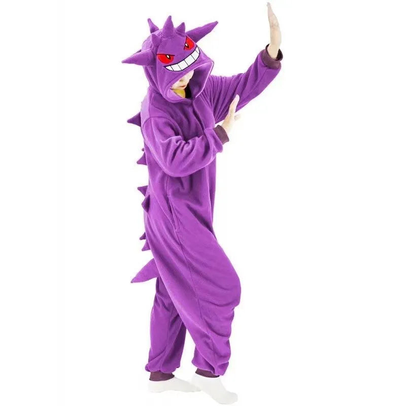 New Pokemon Gengar Snorlax Costume Adult For Adolescent Clothing Pika Halloween Cosplay Adult Full Body Pijama Christmas Anime