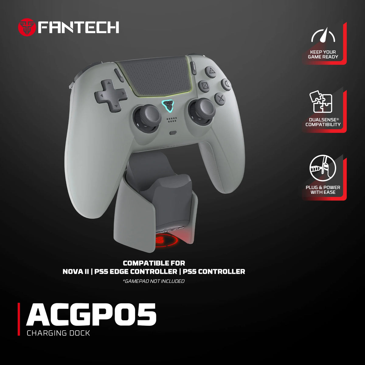 FANTECH NOVA II WGP16 Wireless Gamepad Gyro Sensor Hall Joystick and Effect Trigger for PS4 NS2 Wired Controller Gamer
