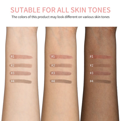Waterproof Lip Liner Peel Off Tattoo Lipgloss Waterproof Long Lasting Matte Lip Tint Brown Contour Tear-off Lips Stain Cosmetic