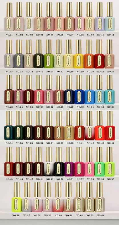 Eleanos 64 Colors HEMA TPO Free Gel Nail Polish With Color Chart 15ml Semi-permanent Nail Polish For Manicure Nail Salon UV Gel