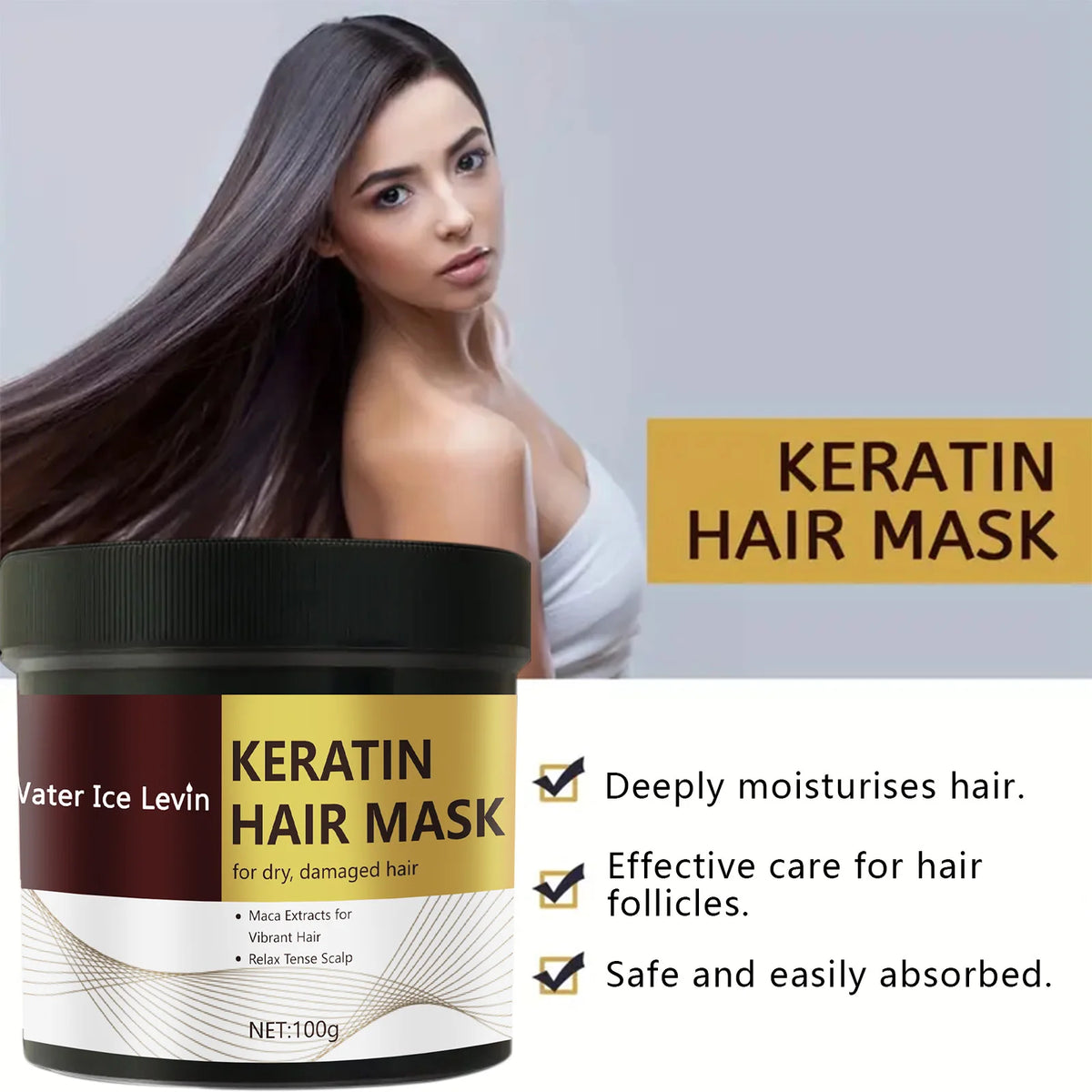 Magical Keratin Hair Mask 5 Seconds Fast Repair Damaged Frizzy Hair Soft Smooth Shiny Straightening Deep Moisturizing Hair Care