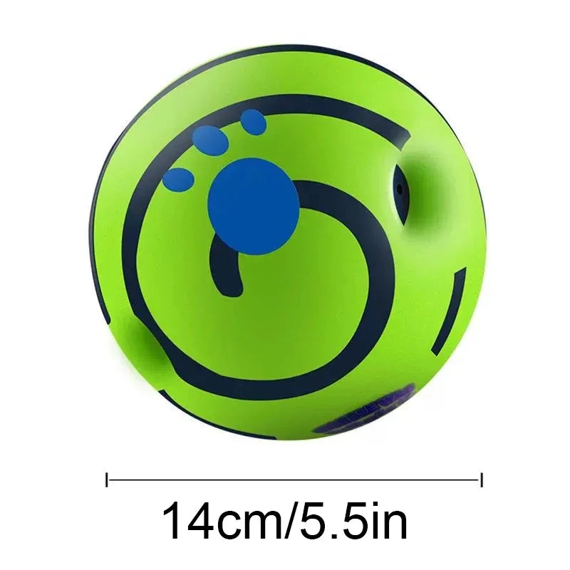 Wobble Wag Giggle Glow Ball Interactive Dog Attention Toy Fun Giggle Sounds Ball When Rolled or Shaken for Pet Dog Fun